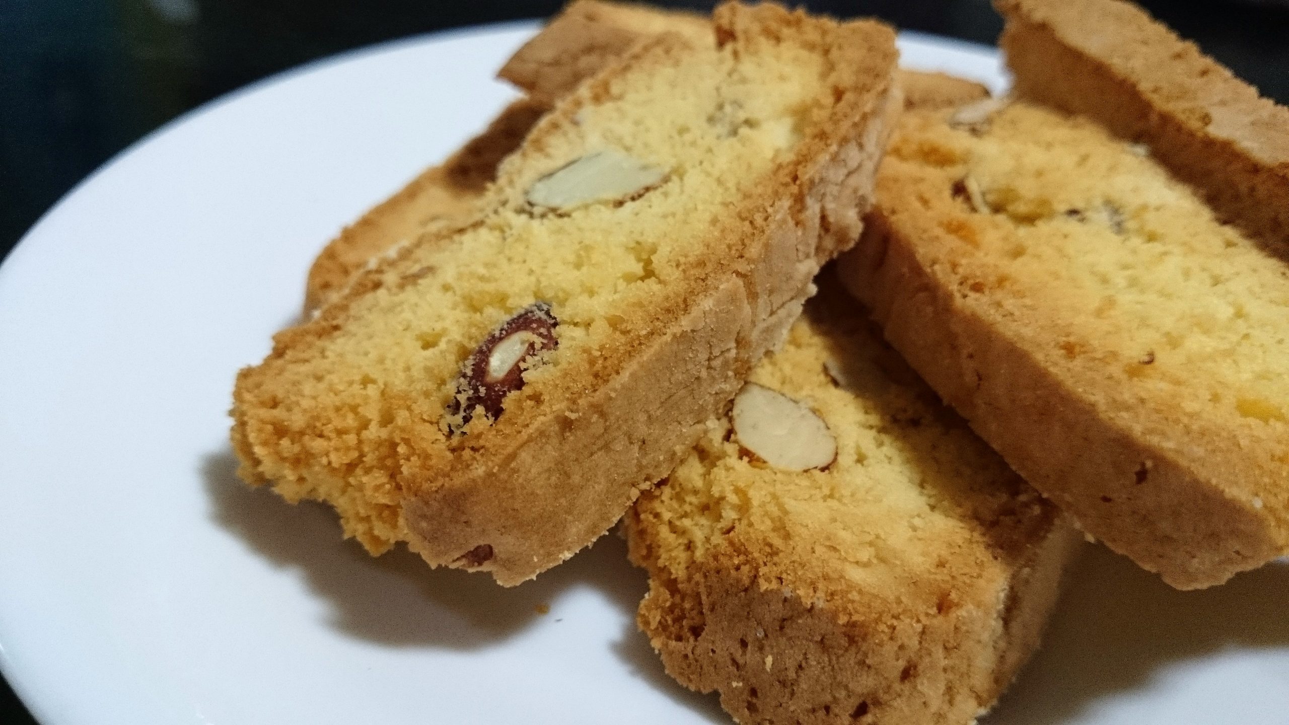 Butter Almond Biscotti Cookies