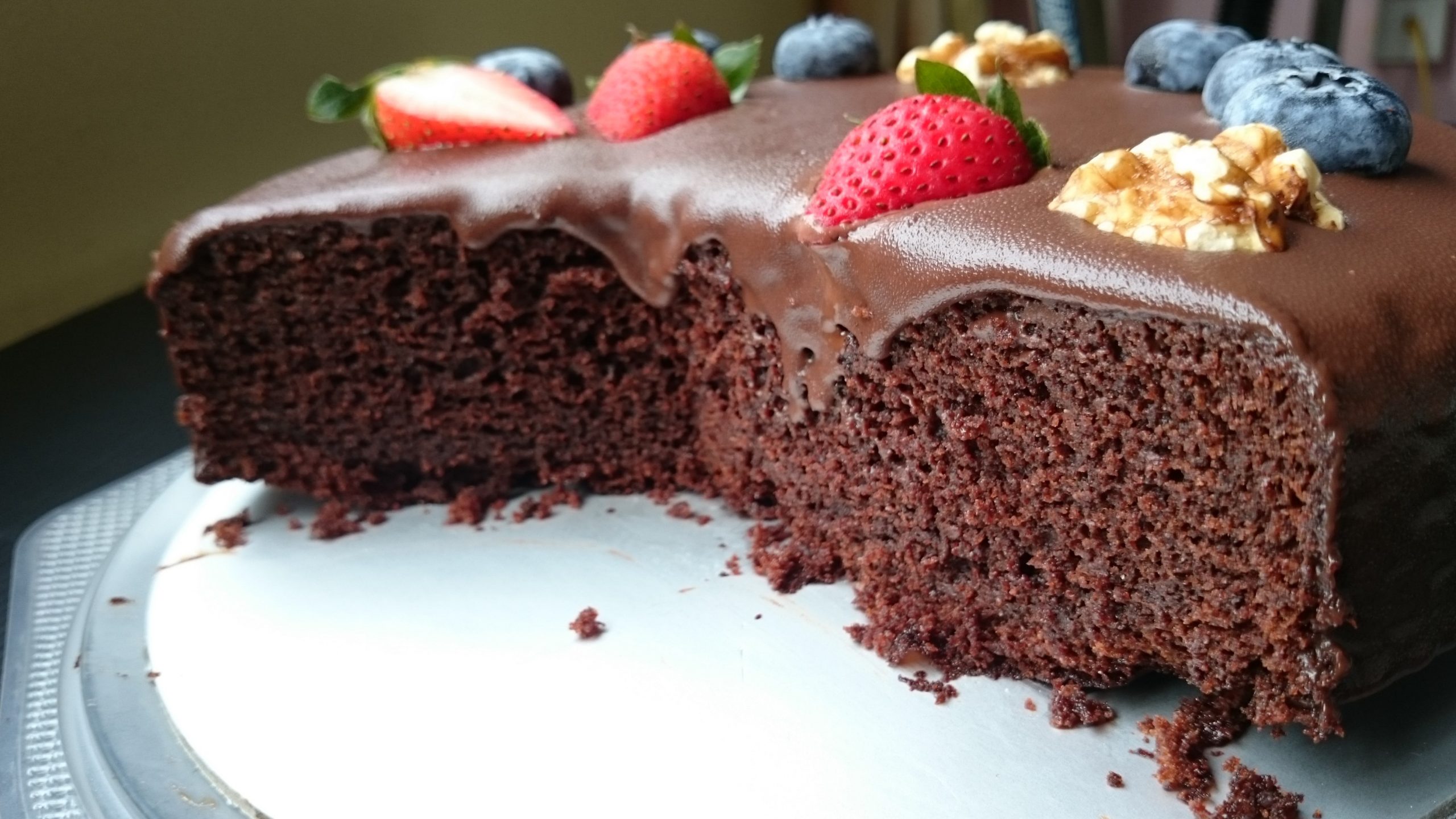 Devil’s Food Cake with Ganache