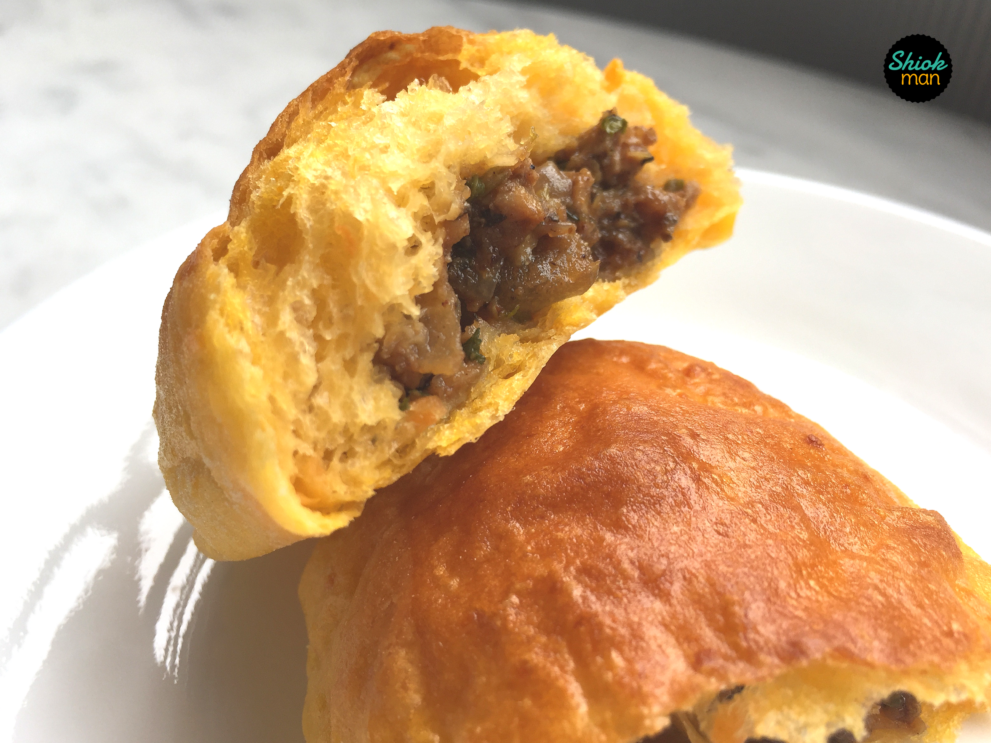 Pang Susi (Savoury Sweet Potato Buns with Spiced Flavoured Minced Meat Filling)